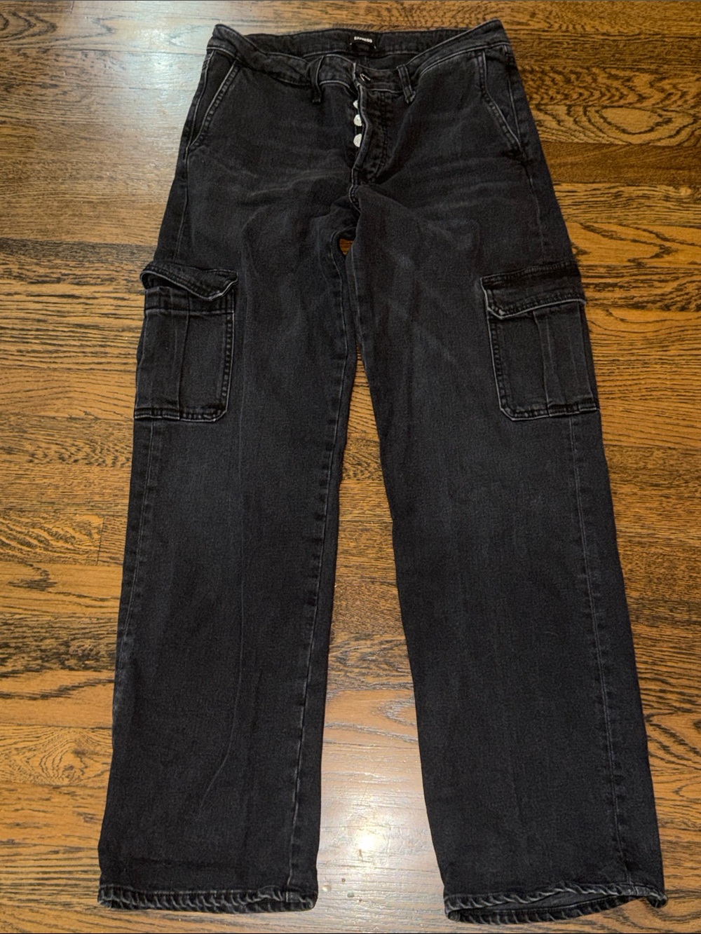 Express Women’s Black Cargo Jeans